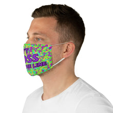 Load image into Gallery viewer, Don't Cross The Line Fabric Face Mask
