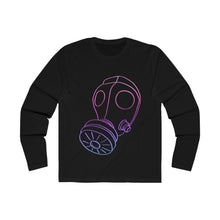 Load image into Gallery viewer, Neon Gas Mask Men's Long Sleeve Crew Tee
