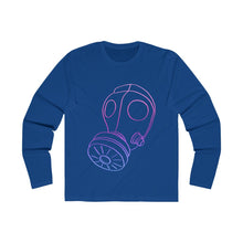 Load image into Gallery viewer, Neon Gas Mask Men's Long Sleeve Crew Tee
