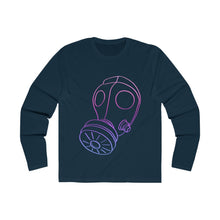Load image into Gallery viewer, Neon Gas Mask Men's Long Sleeve Crew Tee
