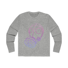 Load image into Gallery viewer, Neon Gas Mask Men's Long Sleeve Crew Tee
