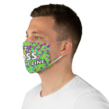 Load image into Gallery viewer, Don't Cross The Line Fabric Face Mask
