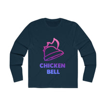 Load image into Gallery viewer, Neon Chicken Bell Men's Long Sleeve Crew Tee
